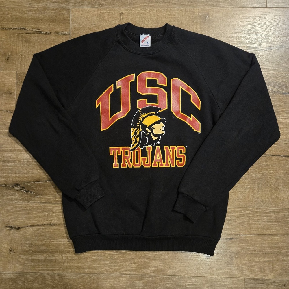 80s USC Trojans Jerzees Sweater Vintage Womans Large